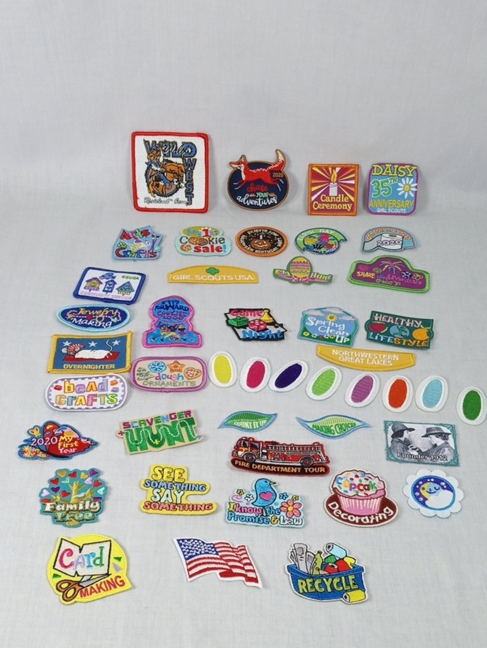 Vintage Girl Scouts Patches New And Used Mix